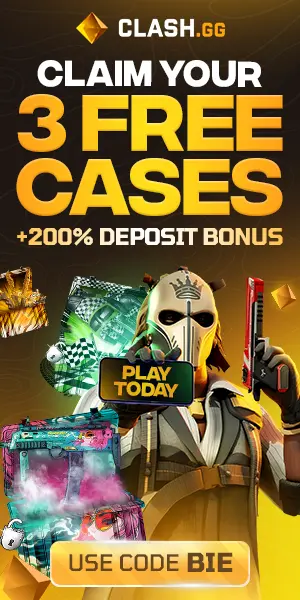 Clash.gg - 200% Deposit Bonus + 3 Free Cases