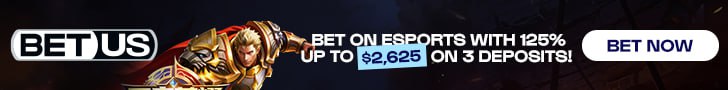 BetUS esports betting bonus for US players – CS2, Dota 2, LoL and Valorant