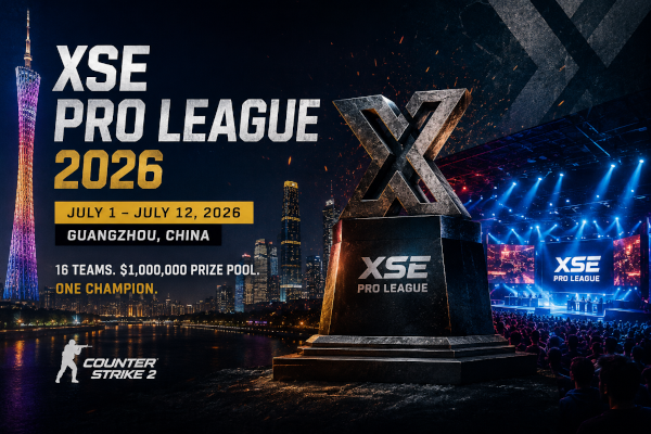 XSE Pro League 2026 Counter-Strike 2 tournament in Guangzhou China