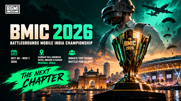 BMIC 2026 Battlegrounds Mobile India Championship in Mumbai, October 30–November 1, 2026